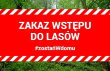 UWAGA! OKRESOWY ZAKAZ WSTĘPU DO LASU